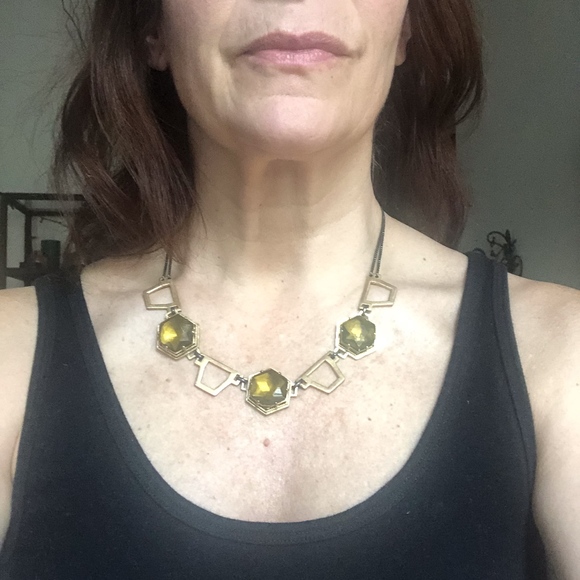 Madewell 1937 Art Deco Necklace Topaz Crystals - Picture 8 of 8